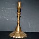 Antique bronze candlestick 18th century octagonal carved chandelier Louis XIV 23.5 cm