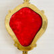 Small antique mirror in baroque style – gold frame in bronze or brass.