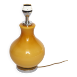 Mustard orange glass lamp base