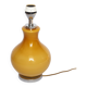 Mustard orange glass lamp base