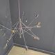 Vintage chrome sputnik style chandelier, 1970s