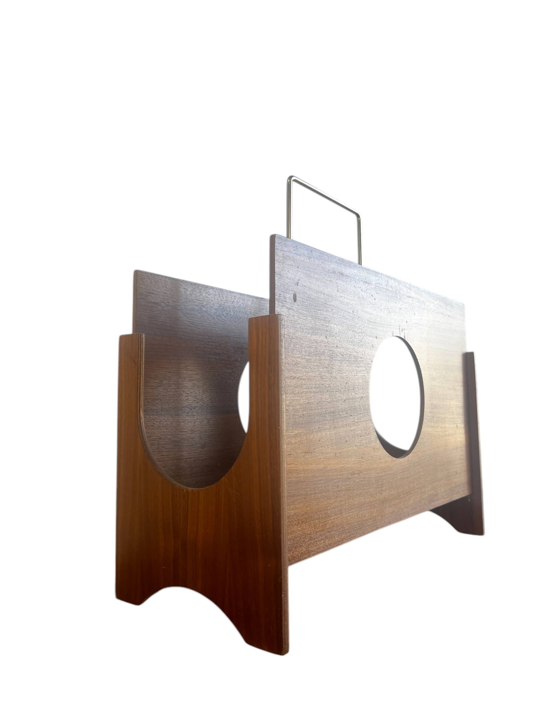 Vintage wooden magazine rack/magazine rack