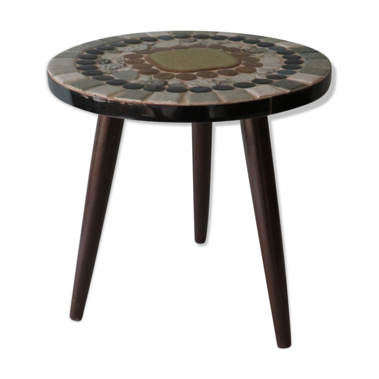 Side table with mosaic from the 1970s