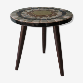 Side table with mosaic from the 1970s