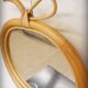 Rattan apple mirror