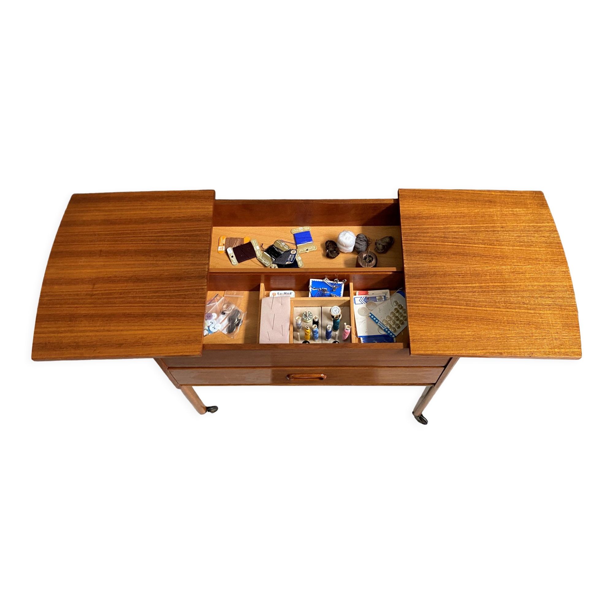 1960s sewing box table