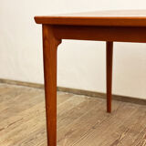 Danish mid century teak extendable dining table, denmark, 1960s