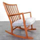 Oak ML33 Rocking Chair by Hans J. Wegner for A/S Mikael Laursen, 1950s