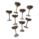 8 silver plated ice cream cups, Italy