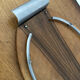 Vintage wood and metal tray for cheeses or decoration