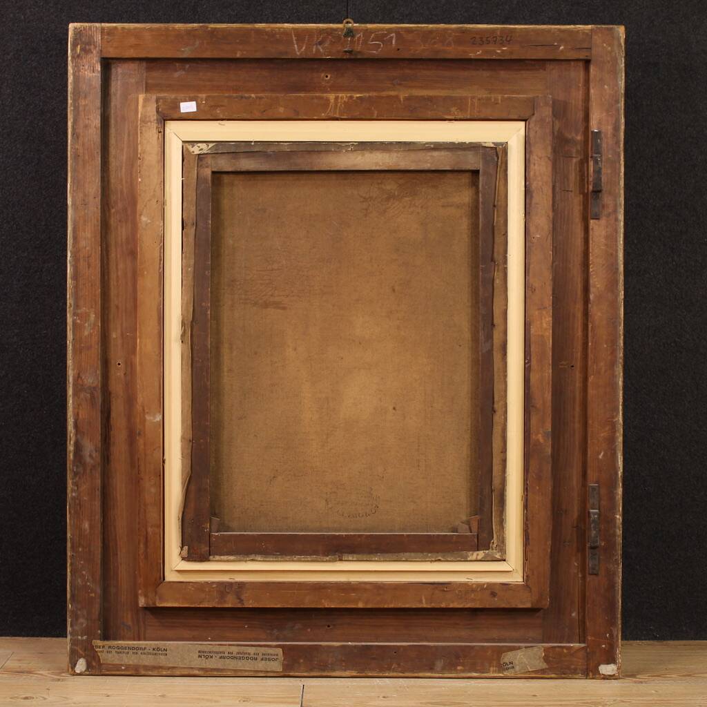 Great 19th century painting portrait of a lady