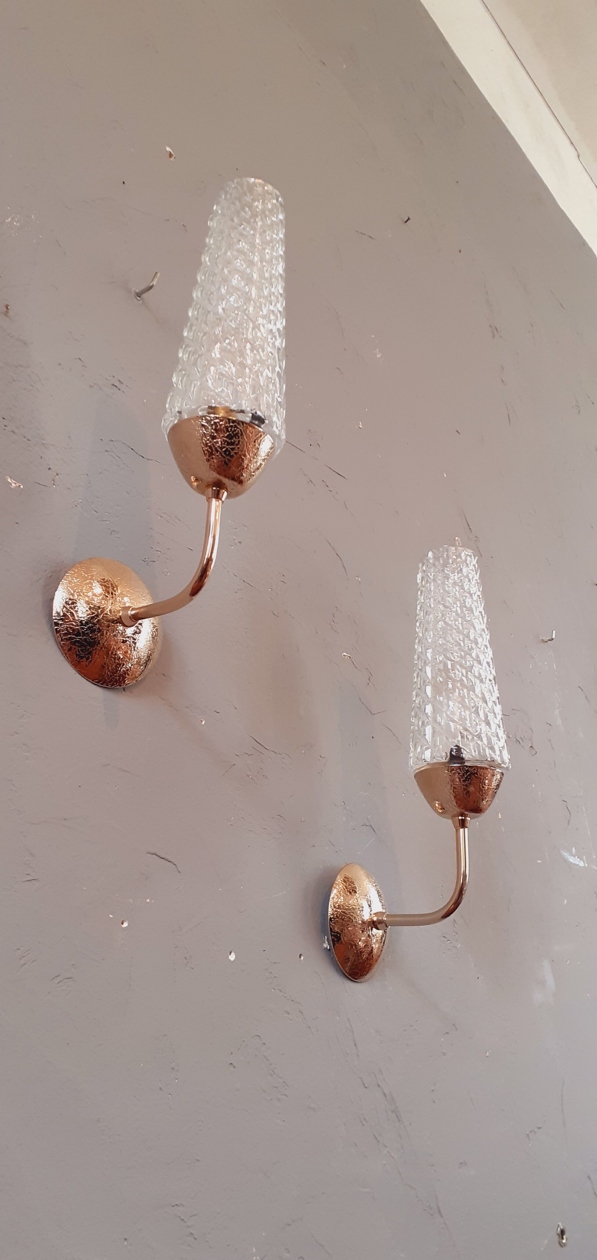 Pair of wall lamps year 60 vintage
