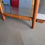 Old bamboo mirror 73.5x54cm