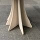 Travertine dining table by Claude Berraldacci with 8-sided stand