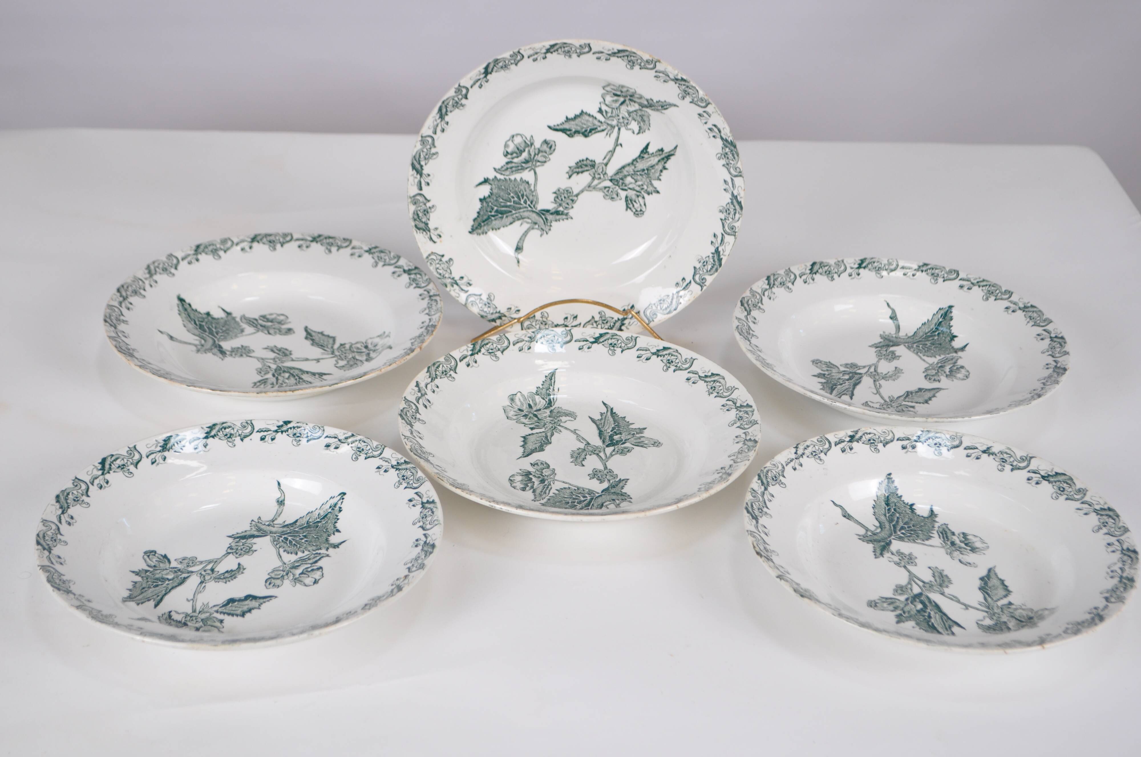 St Amand iron earth soup plates