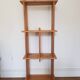 Vintage Wooden Wall Console, Denmark, 1960s