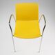Mid-Century Yellow Chair with Metal Frame and Plastic Seat, Belgium