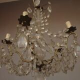 Chandelier pendants and garlands to 6 lights around 1900