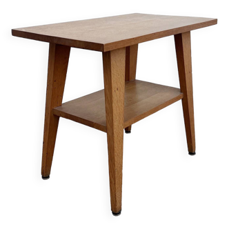 Brutalist wooden side table/console from the 50s/60s
