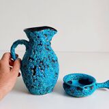 Mid-Century Blue Ceramics by Charles Cart ¨Emaux des Glaciers¨, France, 1960s