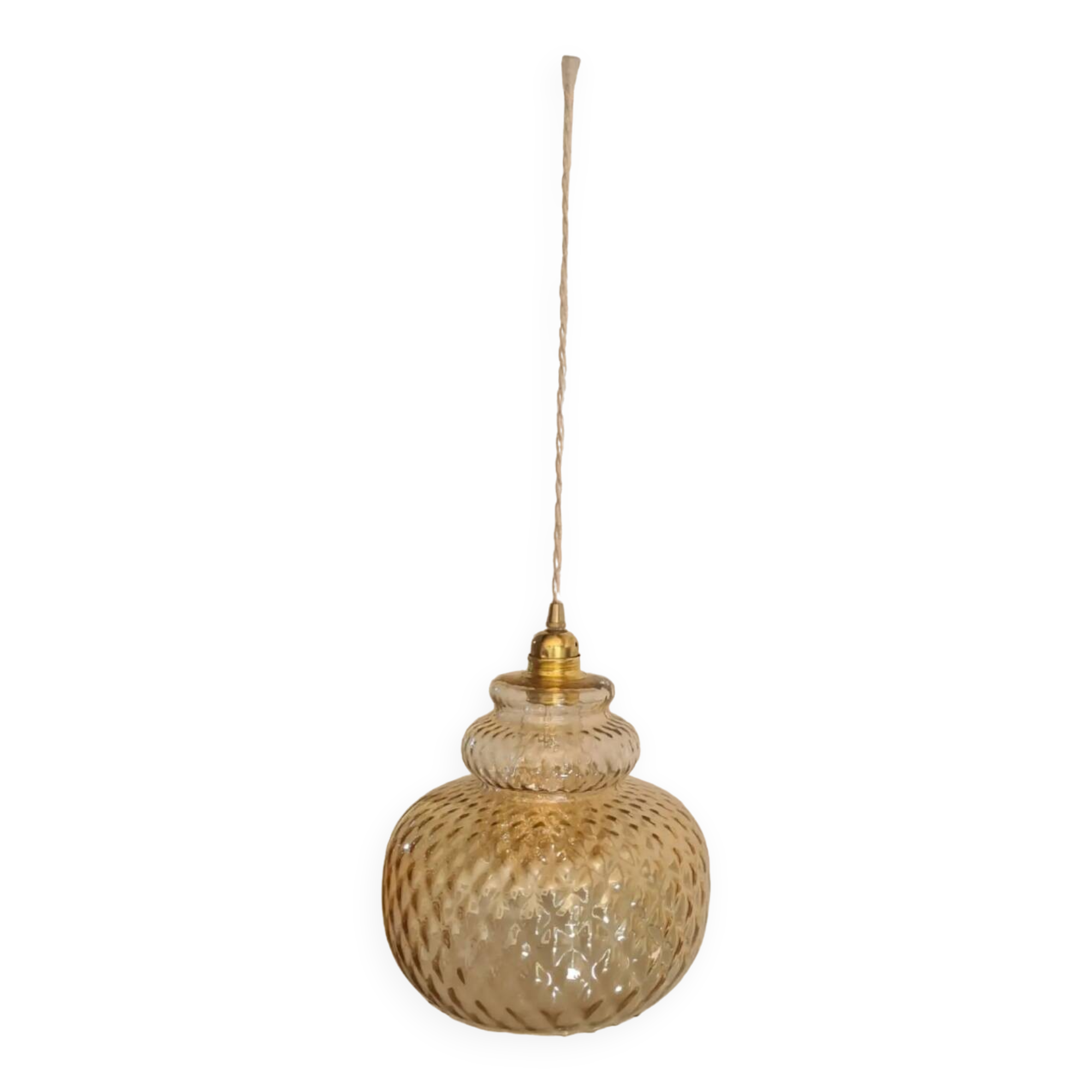 Vintage glass pendant light