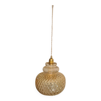 Vintage glass pendant light