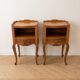 Pair of Louis XV bedside tables in solid wood.