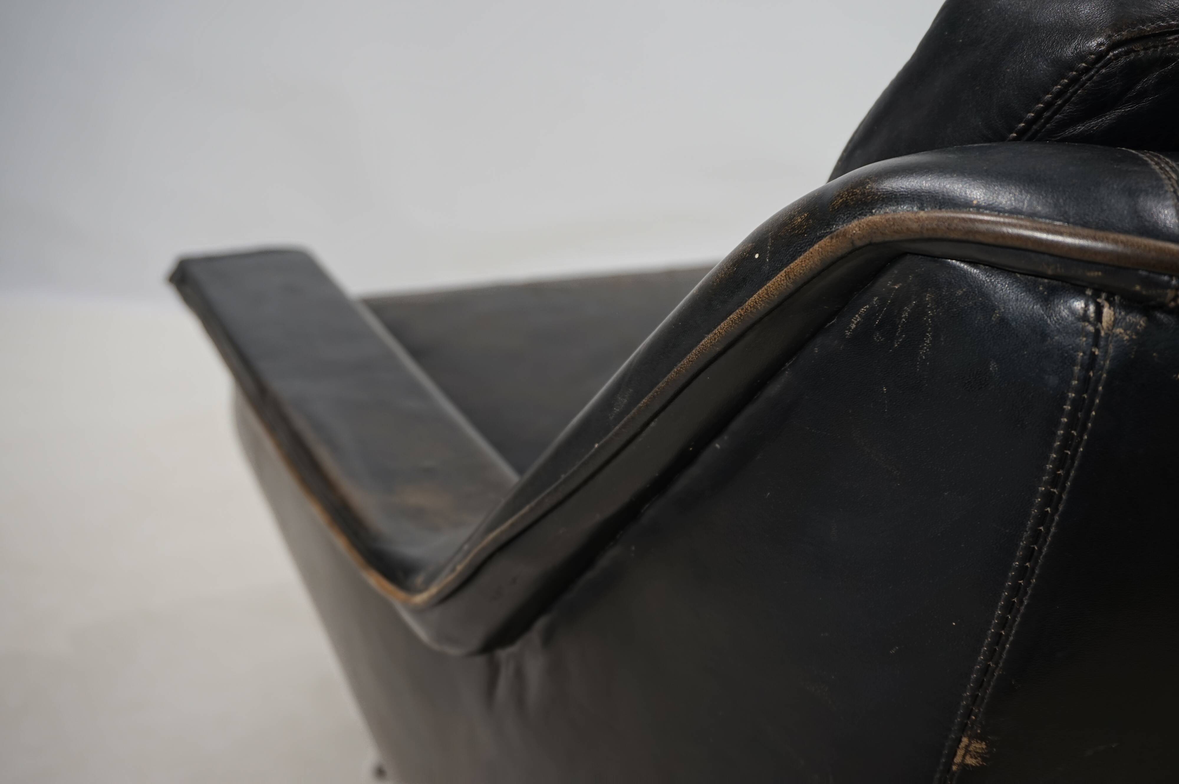 ESA 802 leather lounge chair by Werner Langenfeld, 1960