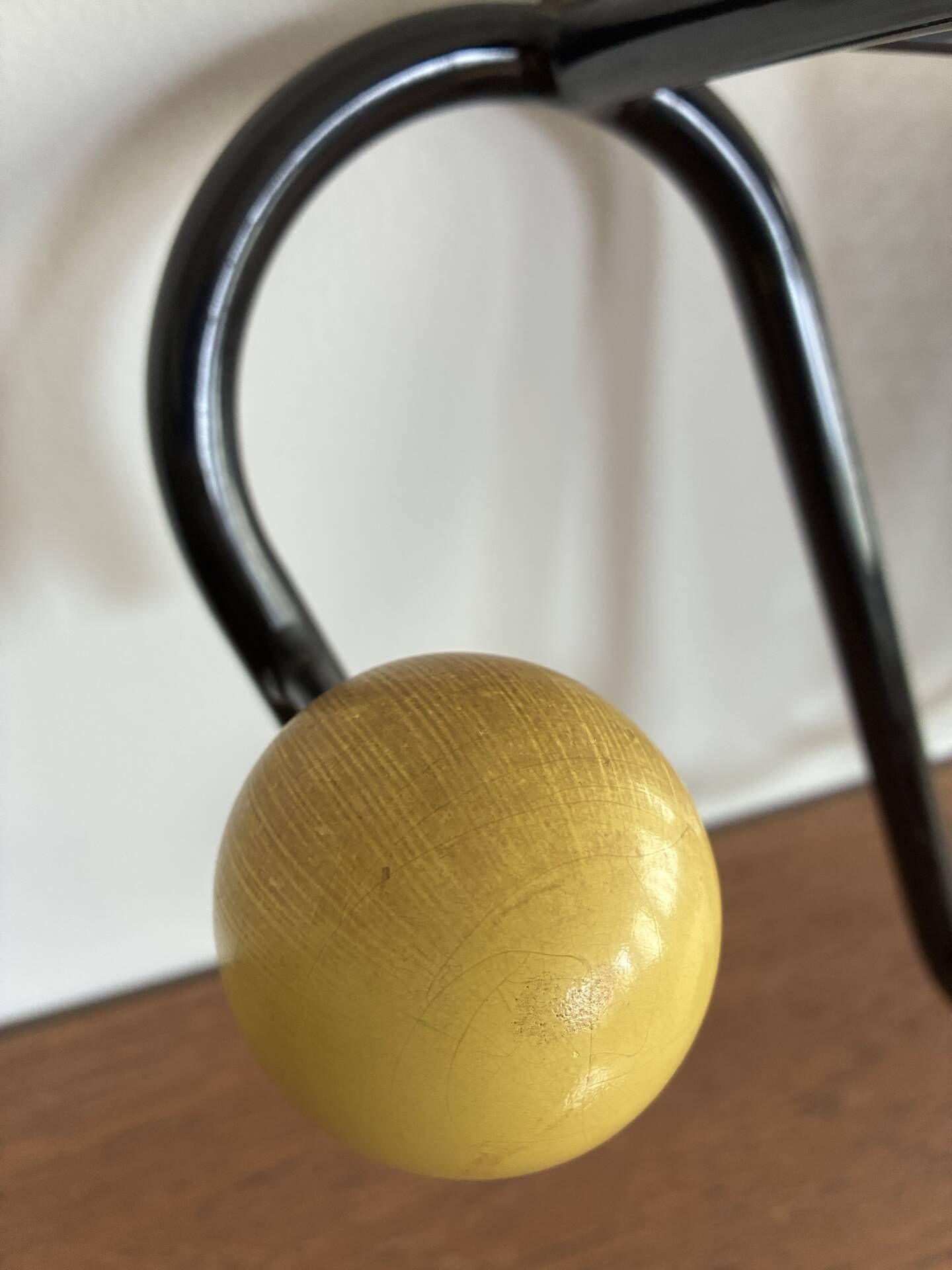 Vintage wall coat rack from the 1950s.