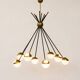Italian Brass Sputnik Chandelier In Stilnovo Style
