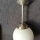 Chandelier suspension lamp Art Deco modernist globe opaline bar bistro