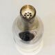 Rare silver-plated and brass shaker in the shape of a champagne bottle