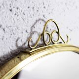Free-form brass mirror 1970
