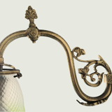 Louis XVI style wall sconce - Chiseled bronze and opaline glass