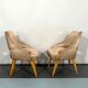 Italian Mid-Century bedroom chairs from 50s. Set of two