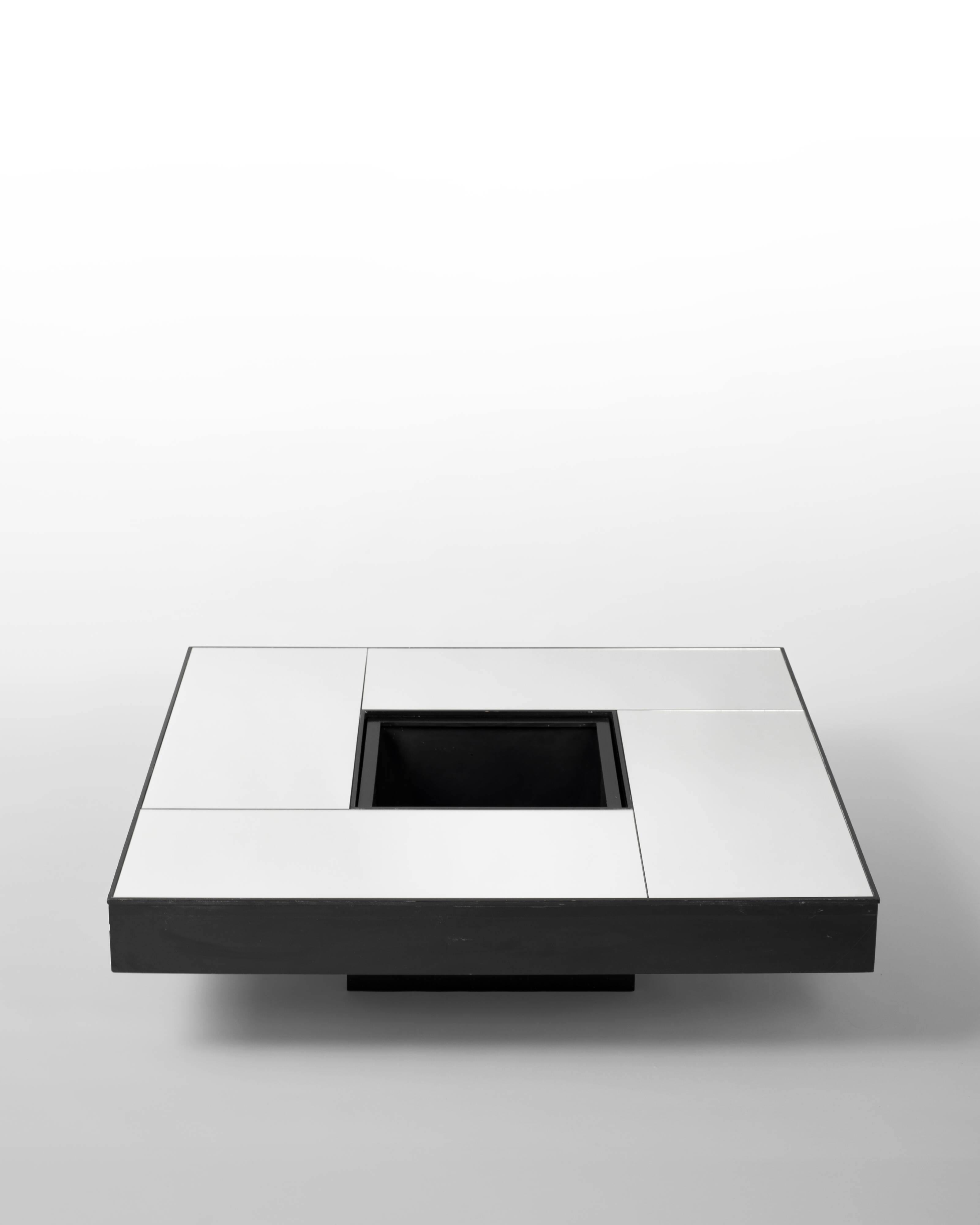 Mirrored coffee table, 1970s