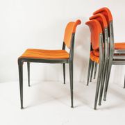 Ensemble de chaises Space Age, Kush & Co., conçu par le professeur Hans Ell. Années 70