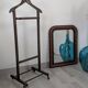 Antique Louis-Philippe mirror in blackened wood with a burl effect – 67x52 cm