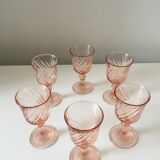 6 verres à liqueur Rosaline