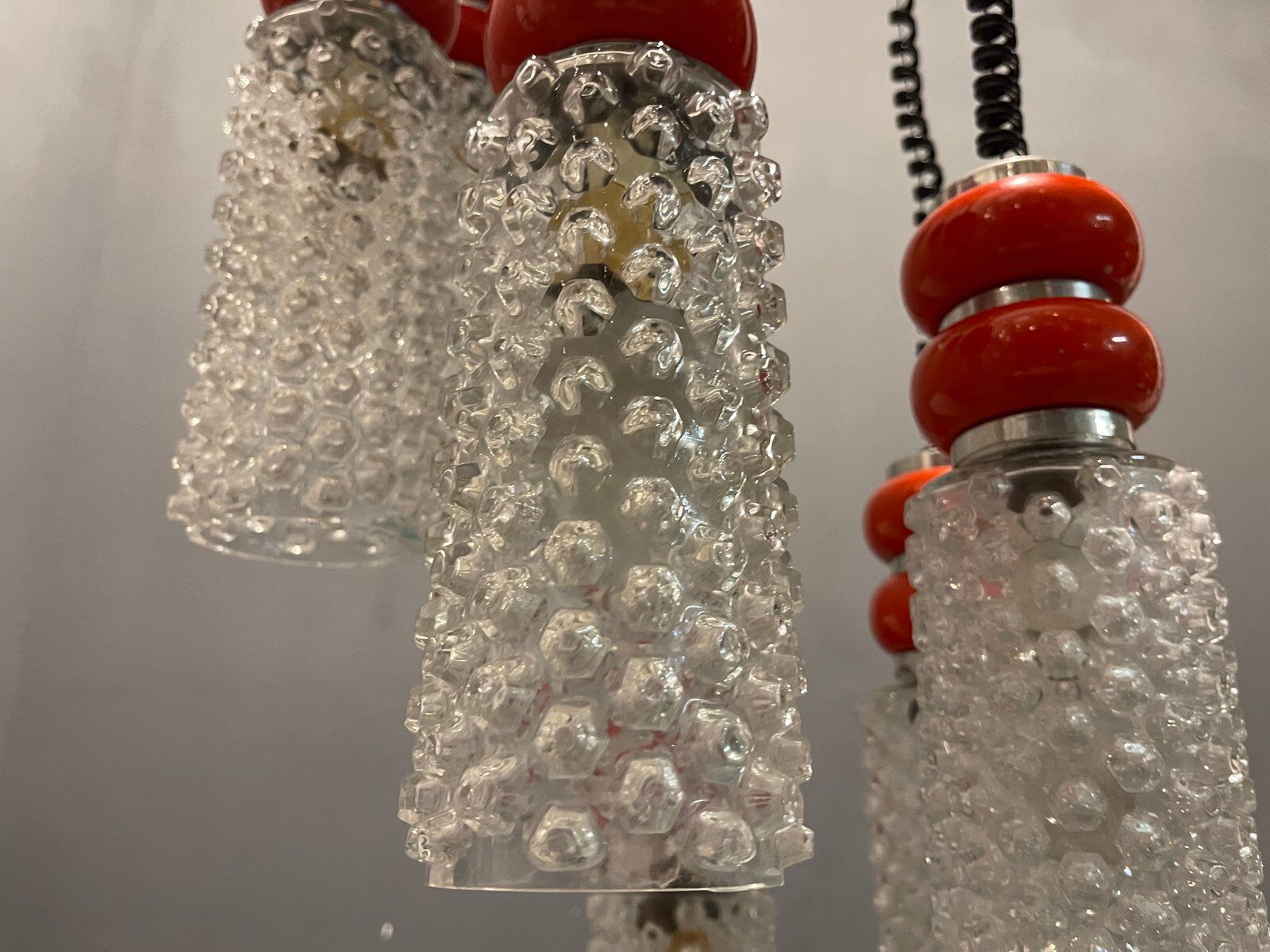 Crystal light pendant 1970s