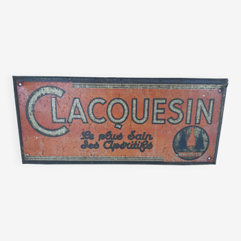 Clacquesin advertising plate