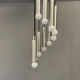 Tubular aluminum suspension 10 lights