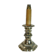 Candle holder pique candle candle old 19 century bronze silver mounted foot lamp
