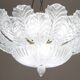 Taormina, Large Size Murano Clear trasparent Vintage Glass Ceiling Light, 1