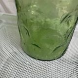 Bouteille verre verte cratères