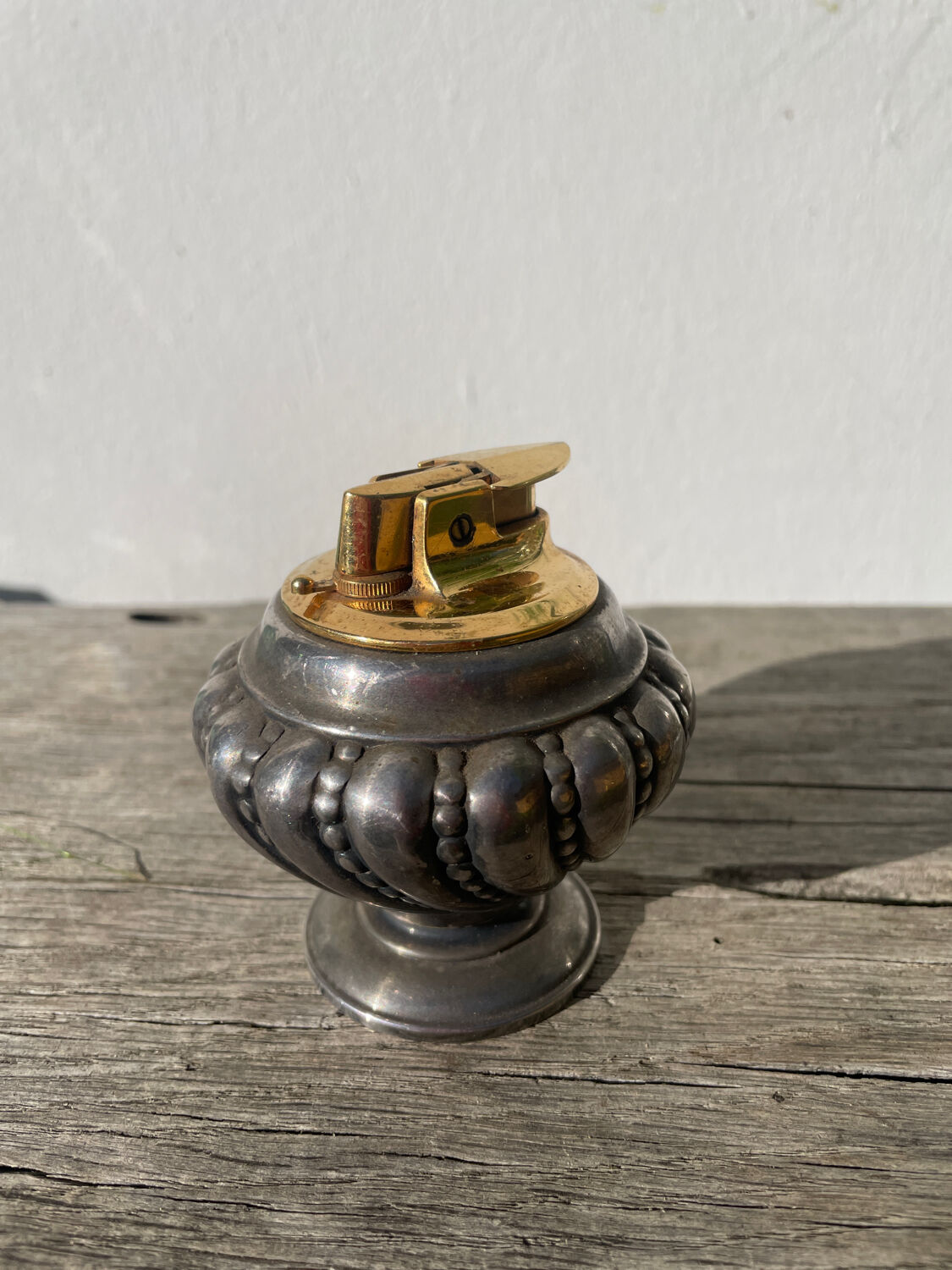 Ronson silver-plated metal lighter