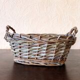 Set of 3 woven wicker table baskets