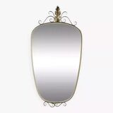 Miroir rétroviseur années 50 60 35x71cm