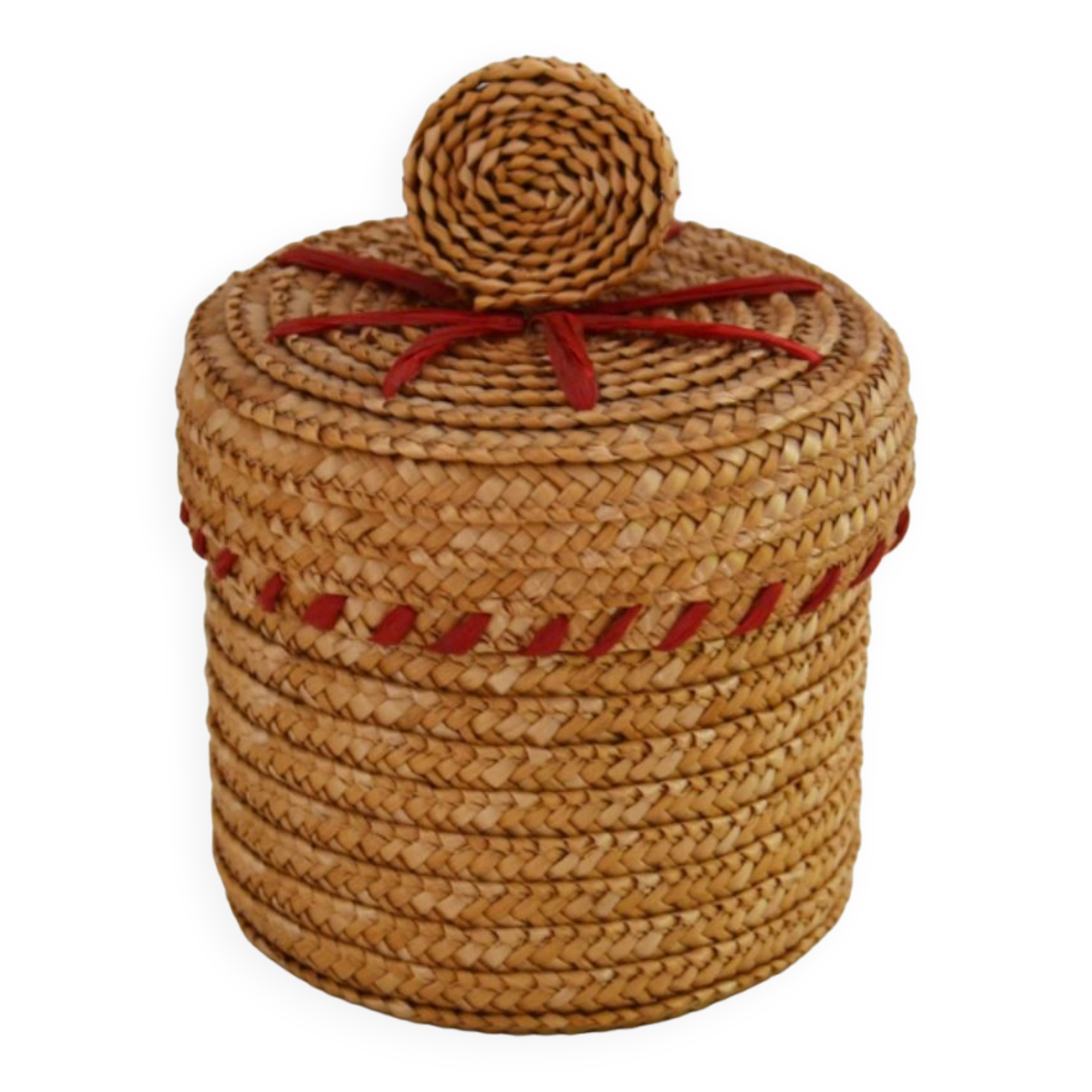 Boîte tressée vintage