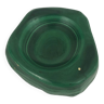 Mini cendrier en malachite de forme abstraite